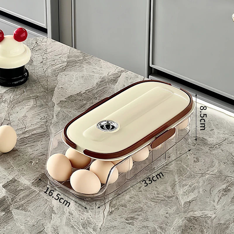 Storage Box Kitchen Refrigerator Multi-layer Transparent Egg Holder