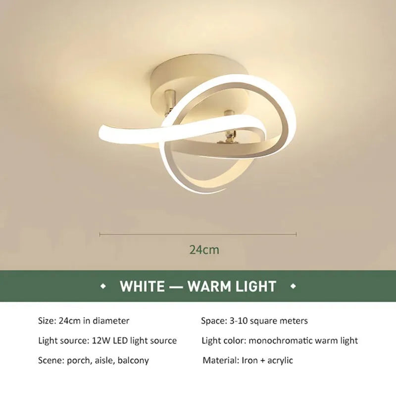 LED Strip Aisle Ceiling Lights Modern Minimalist Living Room Lamps For Balcony Entrance Staircase Home Decor Fixtures Led Luster