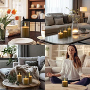 Flameless LED Electronic Candle with Remote Control Plastica Case Candles Lamp For Wedding Party Christmas Home Decor