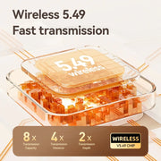 AI HD earhook waterproof touch translation headphones English learning real-time translator study abroad translation headphones