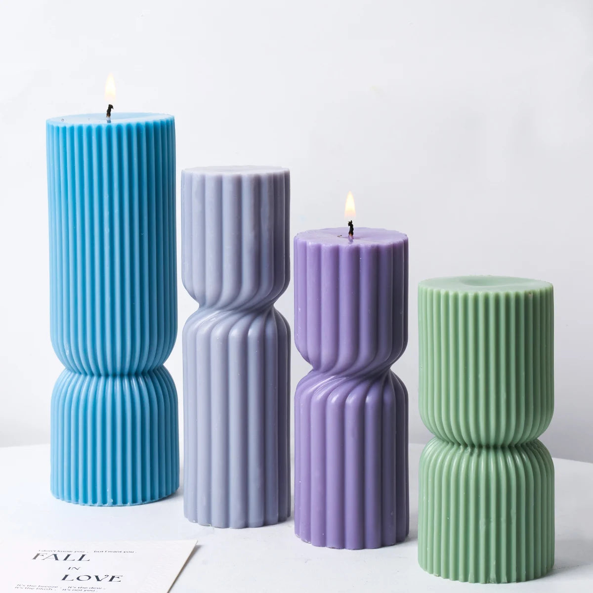 Nordic Style Cylindrical Candle Silicone Mold Aromath Candles Soap Making DIY Plaster Resin Craft Casting Molds Home Table Decor