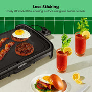 XL Electric Griddle with Removable Temperature Control, Immersible Flat Top Grill, Burger, Eggs, Pancake Griddle