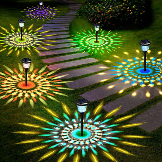 Solar Outdoor Lights Garden Lamps Powered Waterproof Landscape Path for Yard Backyard Lawn Patio Decorative LED Lighting